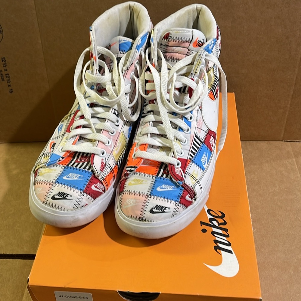 Nike Blazer Patchwork Mid Size 12 - image 4